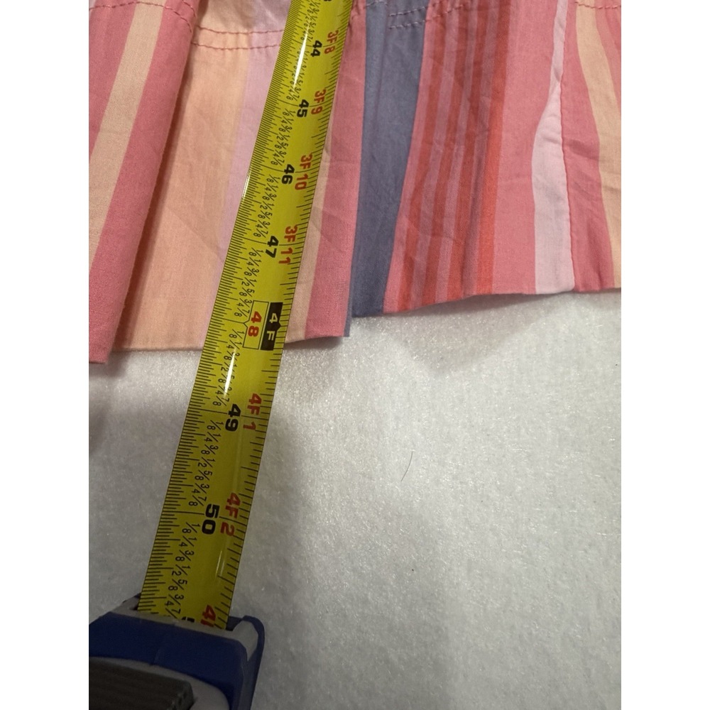 Free People NWT Woman's S Primavera Stripe Midi Dress Pink Coral & Blue NWT - Picture 5 of 11